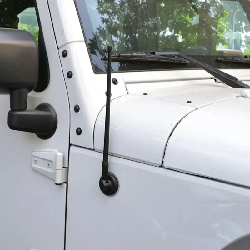 1" Автомобильная fm-антенна Авто радиоантенны усилитель сигнала для Jeep Wrangler JK 2007- резиновые антенны мачта антенны резины