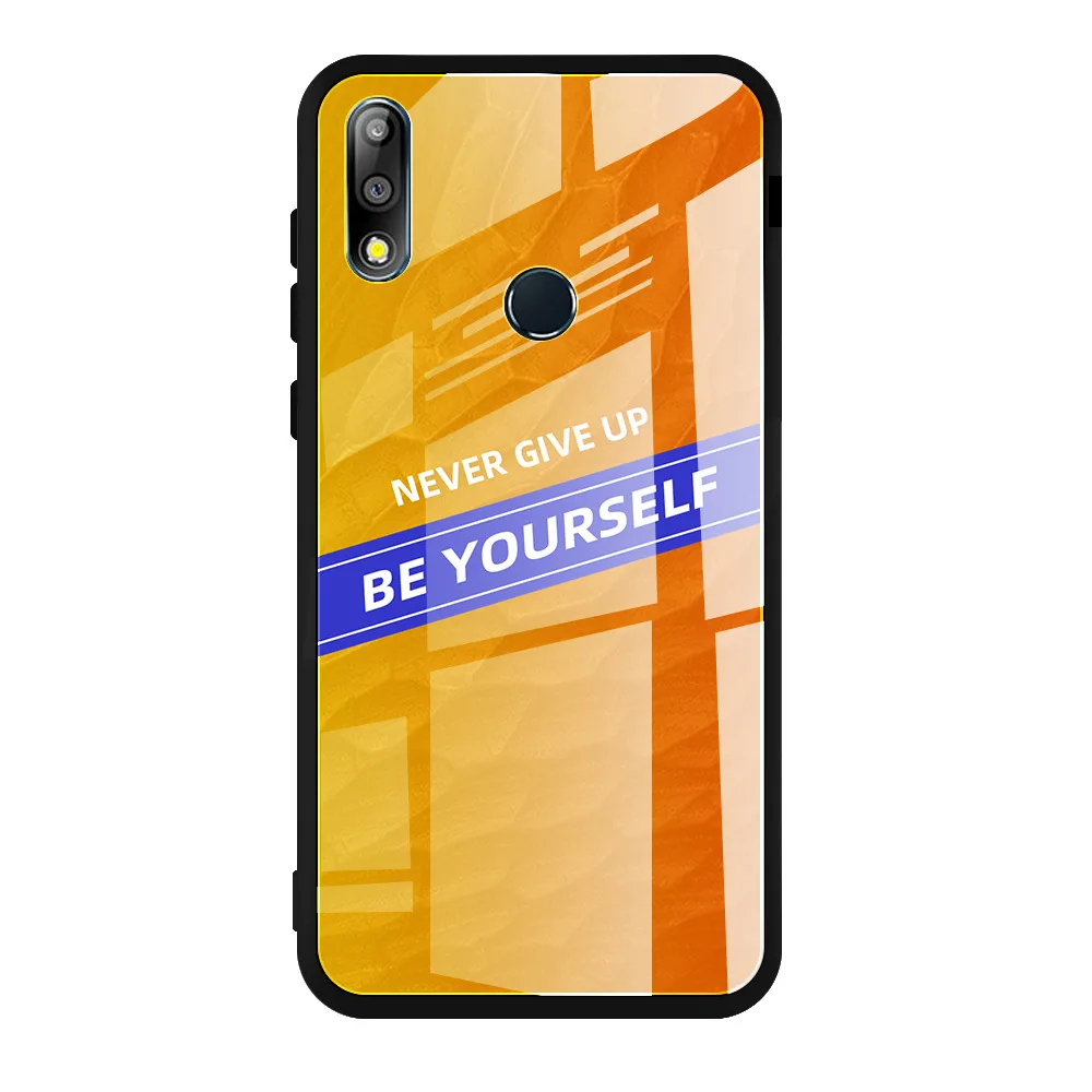 CP-05 Чехол для Asus Zenfone Max Pro M2 ZB633KL ZB631KL M1 ZB601KL ZB602K со словами из закаленного стекла - Цвет: CP-05