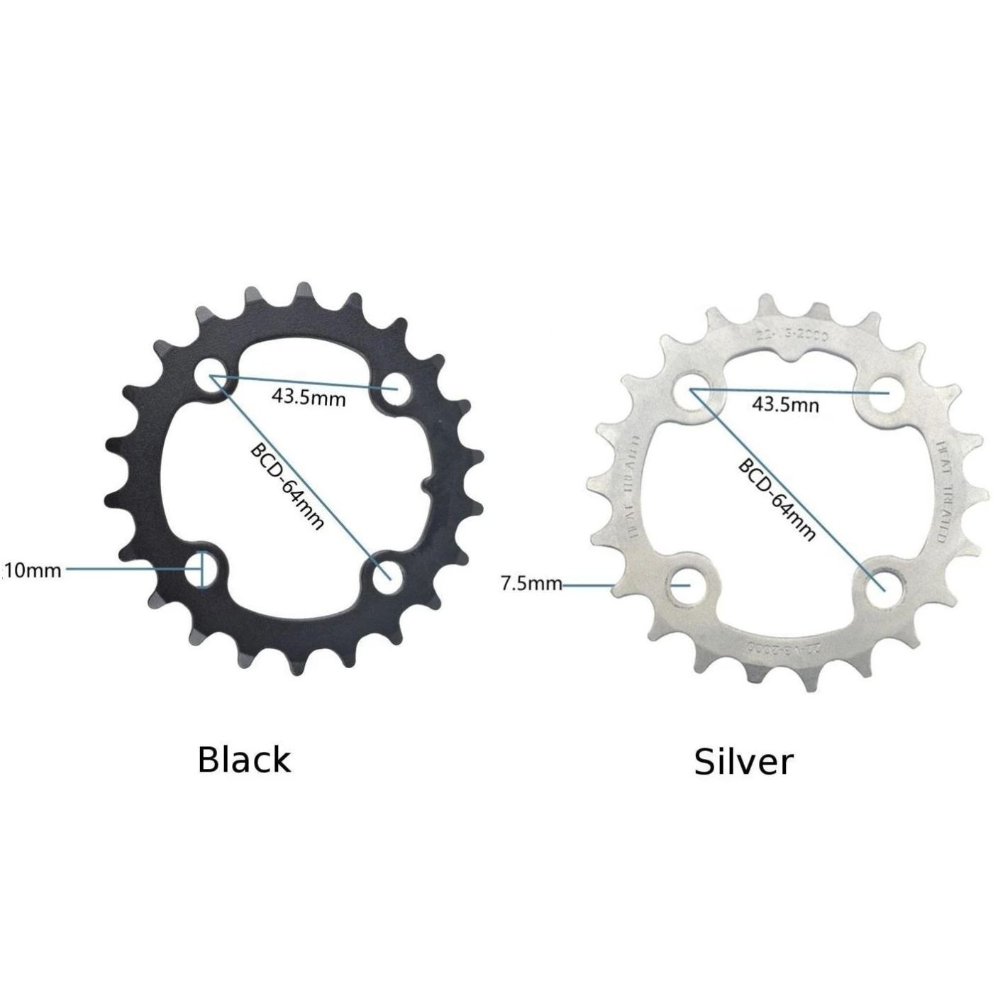 64BCD 22T Bike Chainring Repair Chain Ring Molybdenum Steel Magnetic Cycling Replace Parts ► Photo 3/4