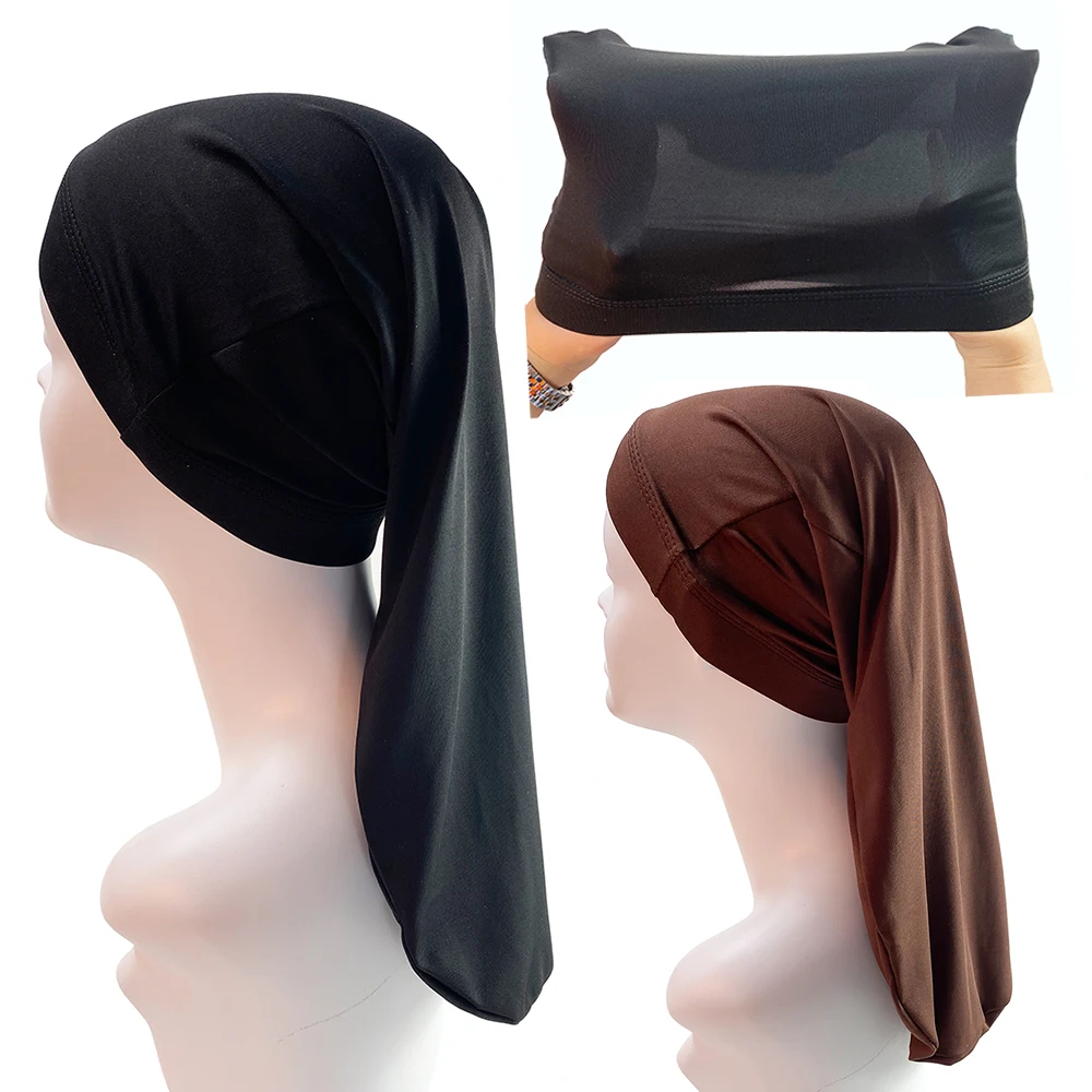 Sleeping Bonnet Caps Unixes Braids Dreadlocks Spandex Long Tail Bonnet Cap
