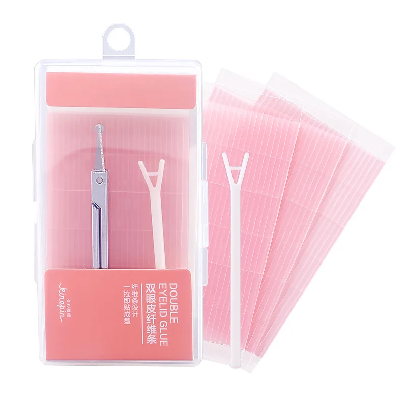 225pcs Double Sides Eyelid Stickers Stretchable Fiber Adhesive Medical Eye Tape Strips for Natural-looking Creased Tool |