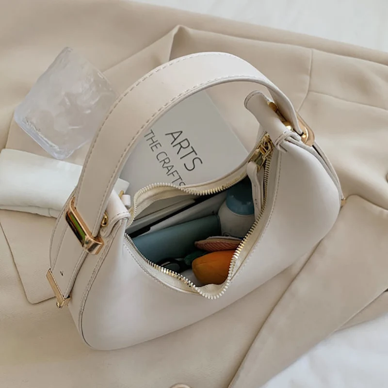 Spring Fashion Underarm Shoulder Bags For Women Vintage Hobos Messenger Bag Purse Female Pu Leather Armpit Handbag Clutch