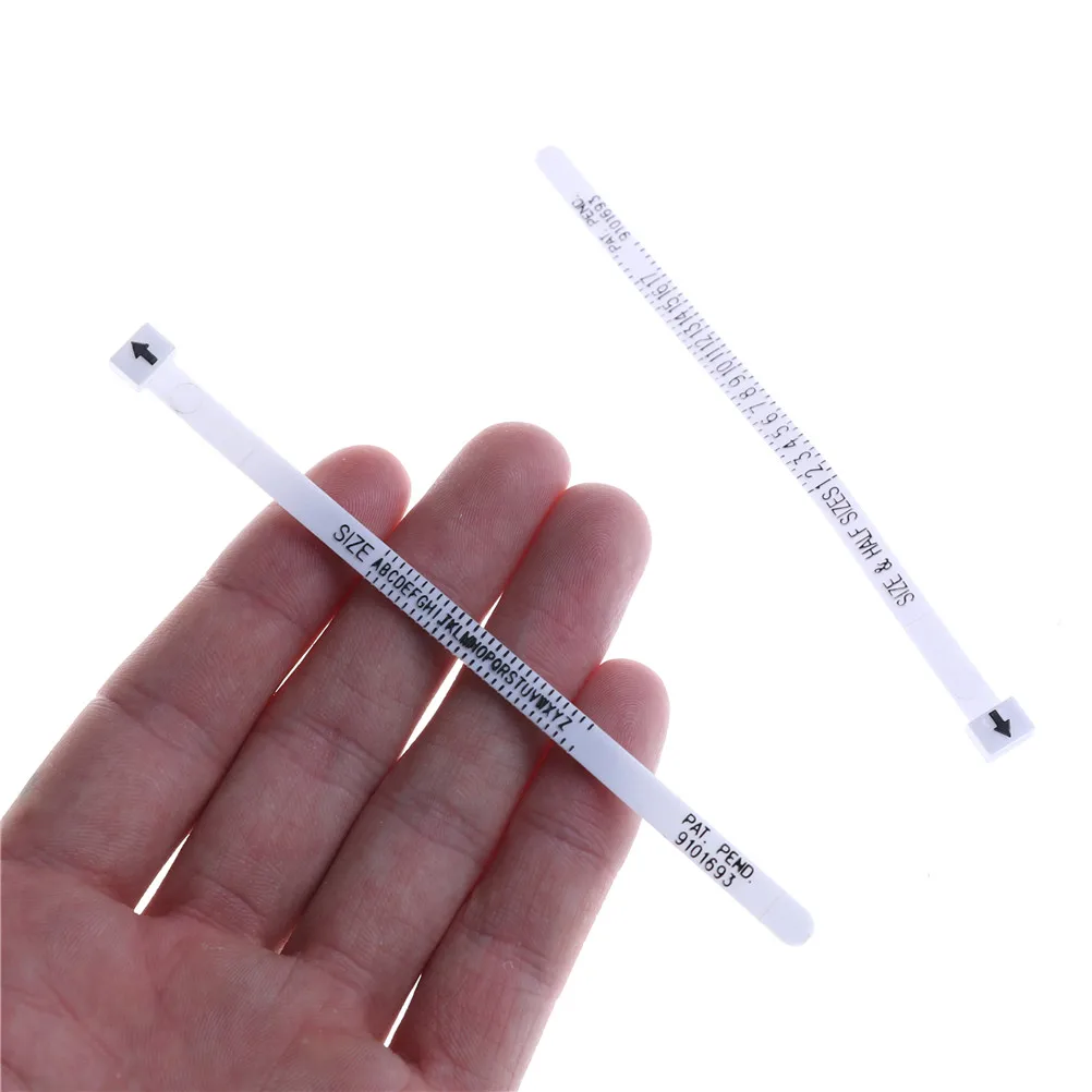 NEW UK US Ring Sizer Scale Gauge Finger Stick Mandrel Measurement Jewelry Tools Check Size