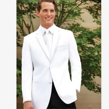 

New Men’s Suit Smolking Noivo Terno Slim Fit Easculino Evening Suits For Men Notch Lapel Groomsmen Best Man Prom (Jacket+Pants)