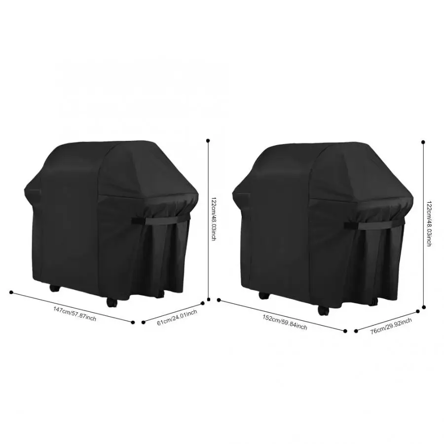 Outdoor Camping Waterproof UV-proof Barbecue Grill Cover Garden Stove Rainproof Protector Camping Garden Grill Cover