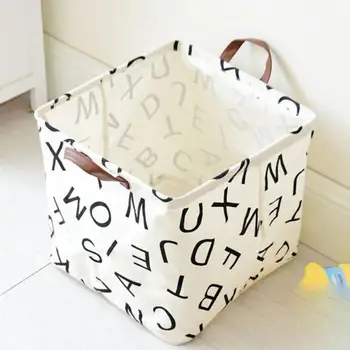 

Practical Storage Basket Toys 33*33CM Comfortable Collapsible Laundry Basket Square Organization Cloth Dirty Clothes Basket