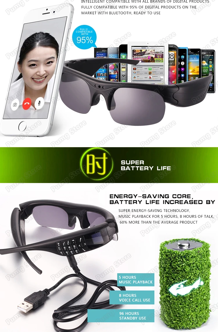 Bluetooth смартфон камера очки G5 лучшие продажи продуктов носимый набор вызова цифровая камера Запись видео Смарт очки