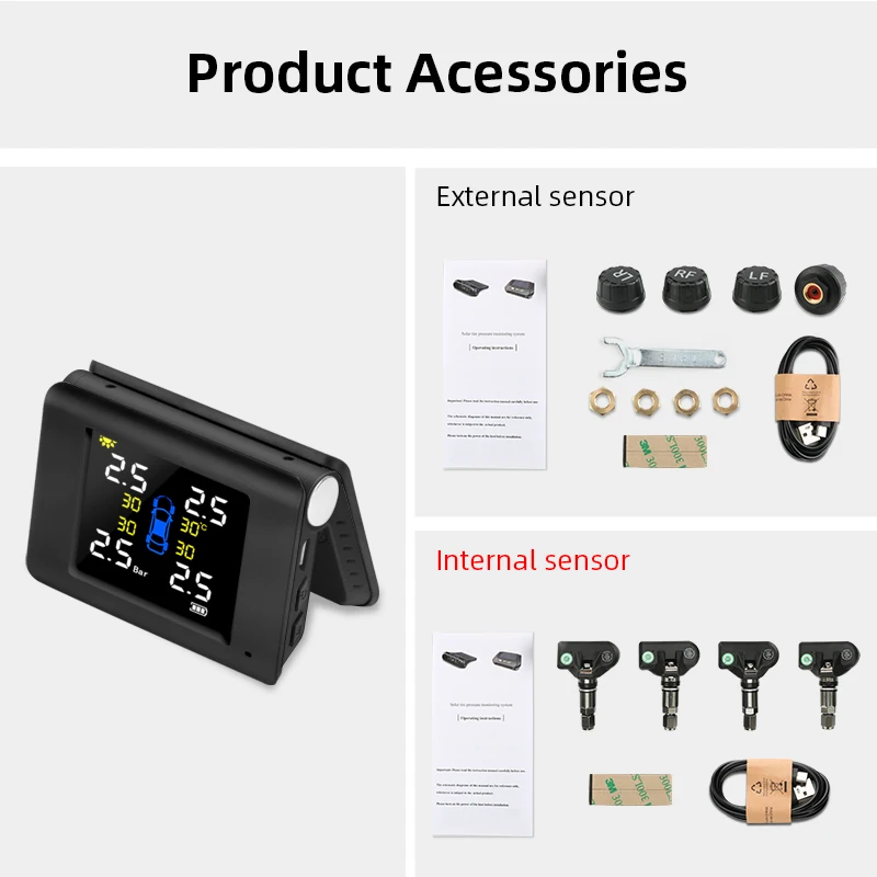 Jansite TPMS беспроводной автомобильный контроль давления в шинах интеллектуальная