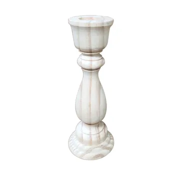 

Garden Hotel Table Centerpiece Wooden Desktop Retro Style Candle Holder Stand Home Wedding Decorations Party Festival