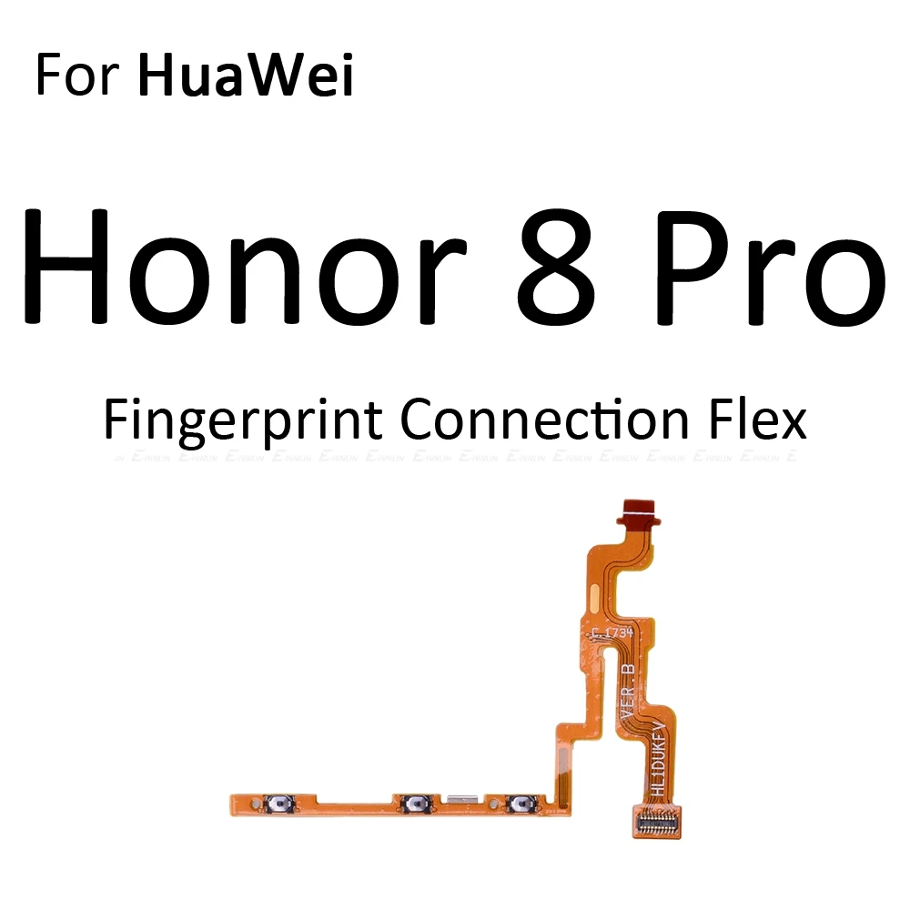 Датчик отпечатков пальцев Главная Кнопка для HuaWei Honor 8X 8C 8 Pro Lite Touch ID распознавание Кнопка возврата меню разъем гибкий кабель - Цвет: For Honor 8 Pro Flex