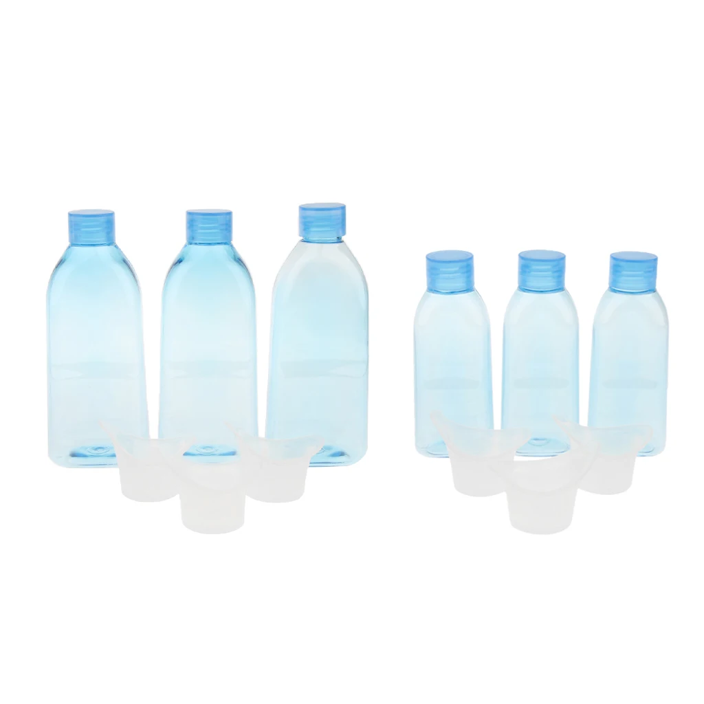 12x, Refillable Empty Bottle Cup for Mouthwash Eyewash Shampoo Home& Travel