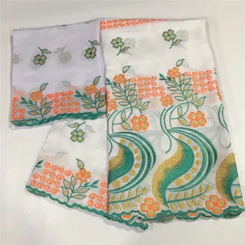 

2019 5+2 Yards Materials Swiss Voile Lace African Dry Lace Fabric High Quality Nigerian 100% Cotton For Wedding Dresses lc82-794