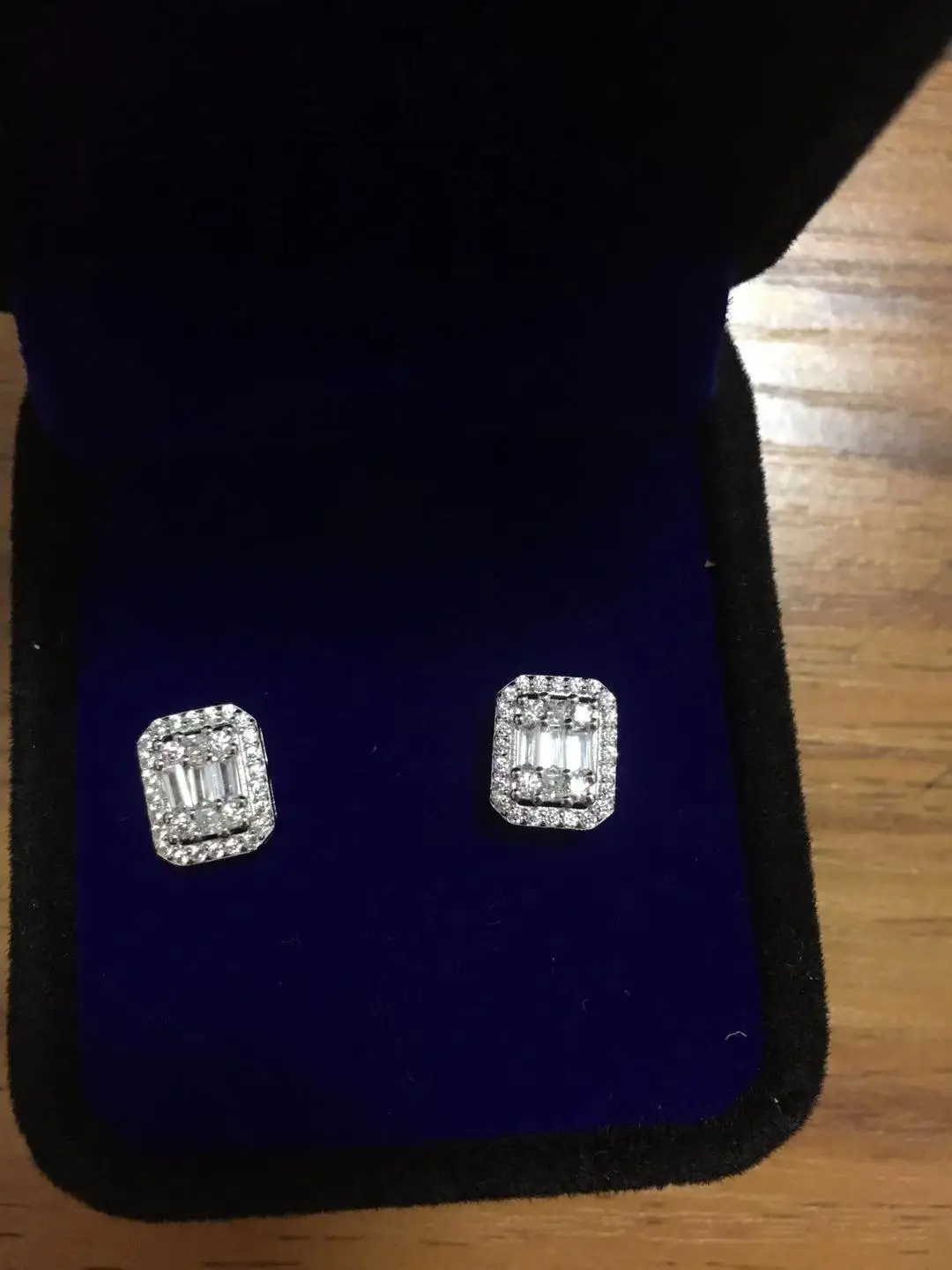 Goede TFE04 925 Sterling zilver stud oorbellen classic zircon stud oorbellen, vrouwen stud oorbellen Engagement Verjaardag Geschenken