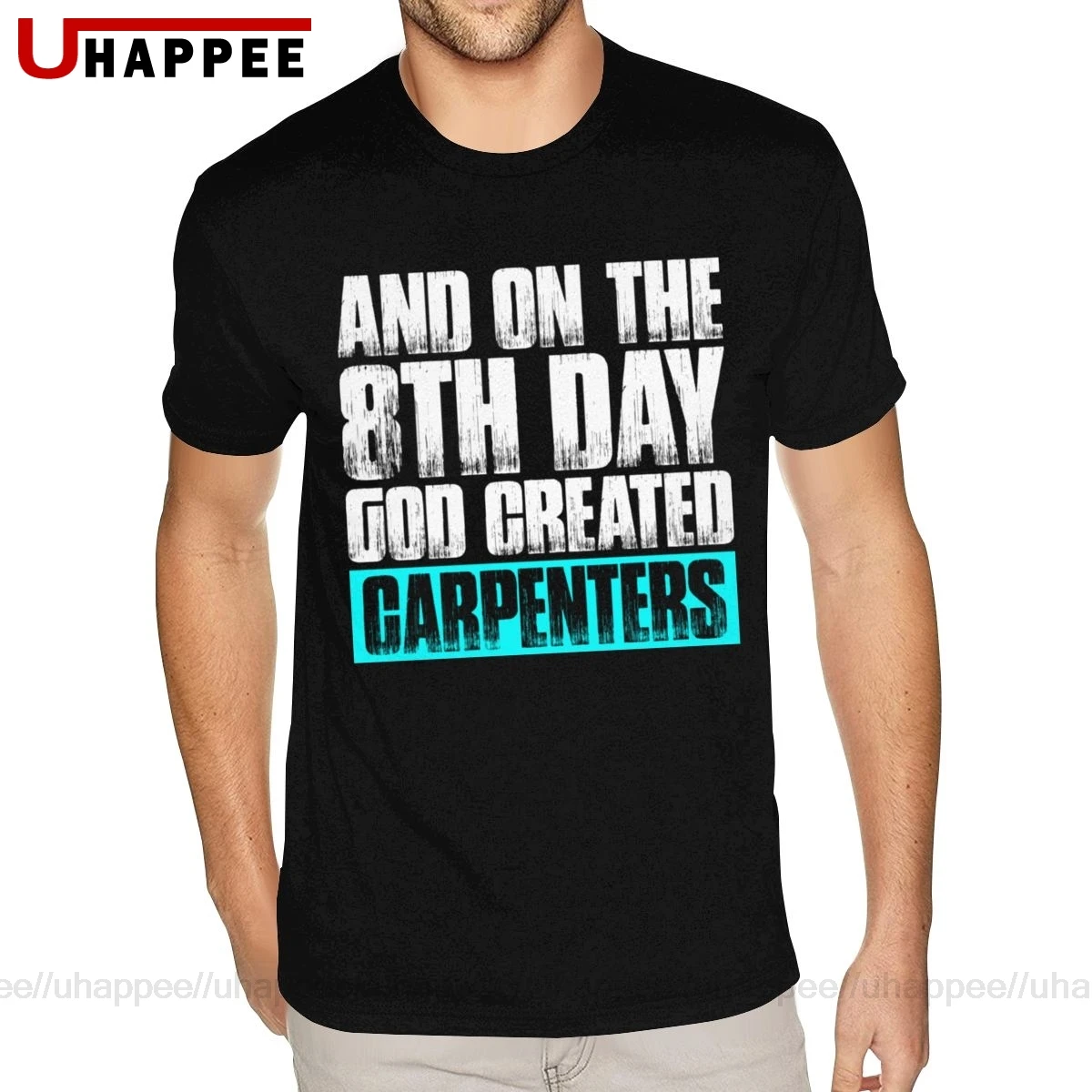 Винтажная футболка с графикой и надписью God Created Carpenters Tee на 8 дней мужские мягкие