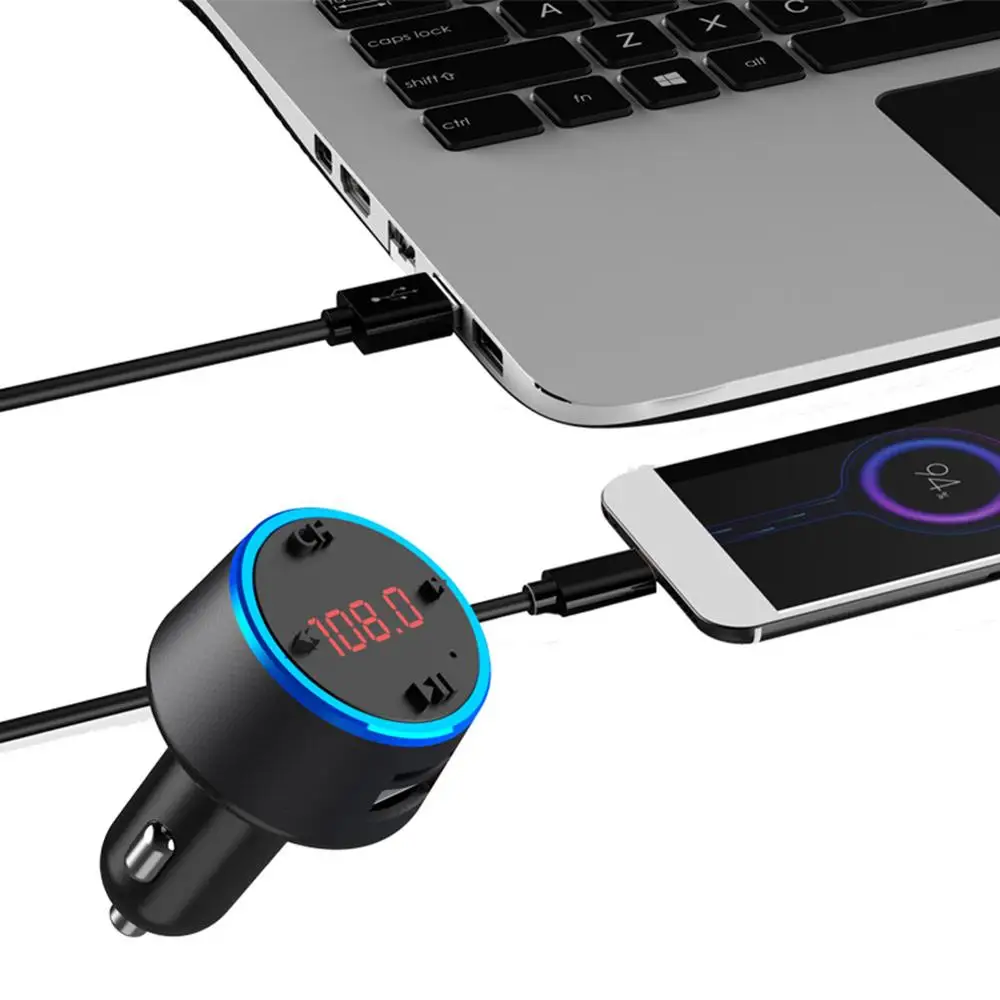 Автомобильный аудио плеер Bluetooth беспроводной двойной USB зарядка автомобильные