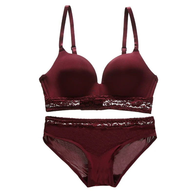 

2019 Sexy Lace Bra Set Push Up Seamless Embroidery Erotic Lingerie Women Underwear OZ