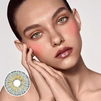 

1 Pair Cosmetic contact lenses small pupil contact lens Cosmetic Colored Contact Lenses for eyes Rock yellow