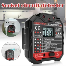 Розетка тестер цепи полярности напряжения стены вилка выключатель Finder с RCD/GFCI JS22