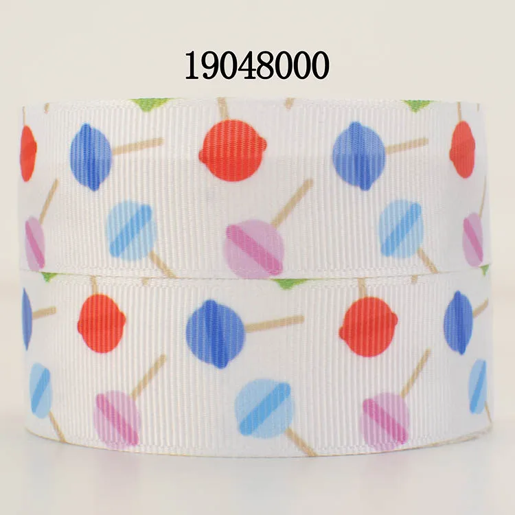 Winsome 50 Yards Candy Serise 16mm-75mm Cartoon Colorful Printed Grosgrain,FOE Ribbon