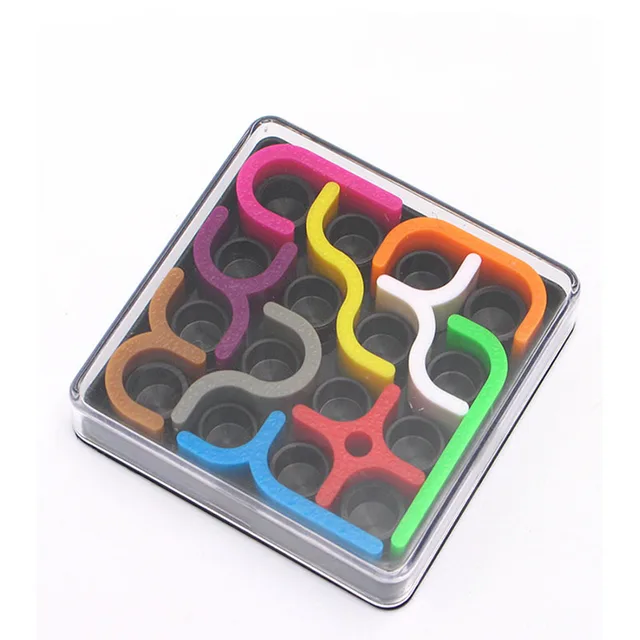 Creative 3D Intelligence Puzzle Crazy Curve Sudoku Puzzle Games Geometric Line Matrix Puzzle Toys For Children Learning Toy Gift 1