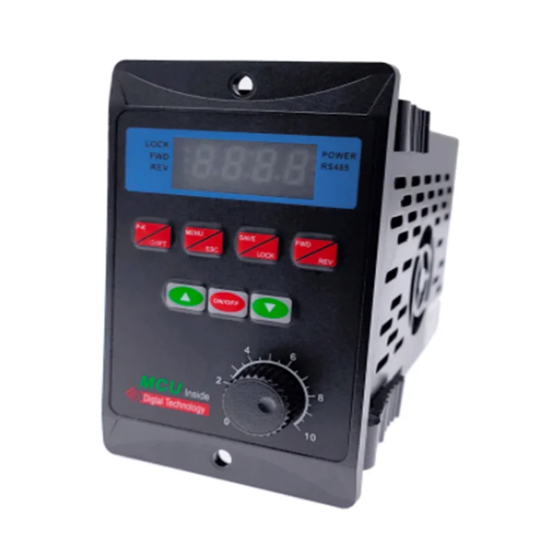 220 V Single-phase Input Three-phase Output Motor Driver Frequency Converter with Four-digit Digital Tube Display T13-750W-12-H |