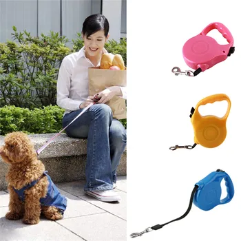 

Retractable Dog Traction Rope Training Puppies Walking Traction Rope Adjustable Dog Collar Pet Supplies