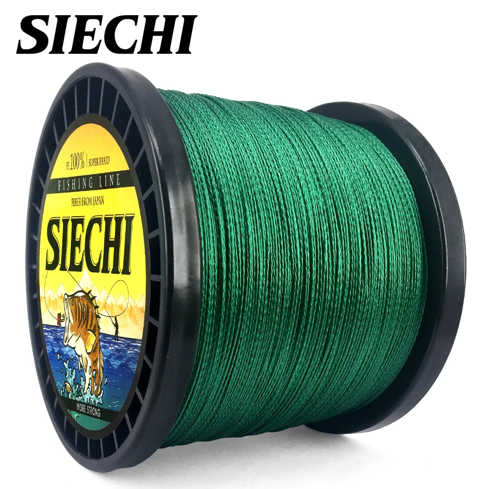 SIECHI, новинка, для озера, моря, для рыбалки, 1000 м, плетеная леска, 12, 15, 20, 30, 38, 43, 52, 65, 83LB, PE, многофиламентная леска