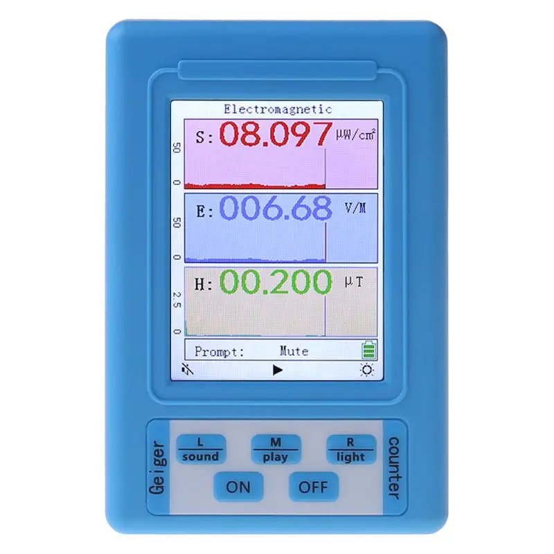 Rivelatore di Radiazione elettromagnetica EMF Meter Dosimetro di Radiazione Monitor Tester BR-9A