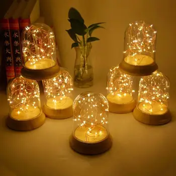 

Night Light Silver Flowers Warm White Lighting Fixture Christmas Gifts Home Decoration Creative Room Decor Festival Supply