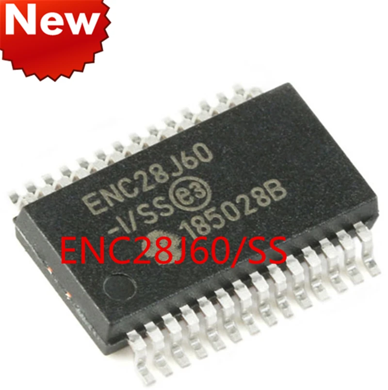 100% Новый оригинальный SMD ENC28J60/SS ENC28J60 Ethernet контроллер 8KB Оперативная память SSOP 28 в