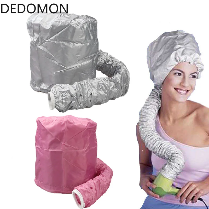 Portable Soft Hair Drying Cap Bonnet Hood Hat Blow Dryer Attachment Curlformers Gray Dry Cream | Красота и здоровье