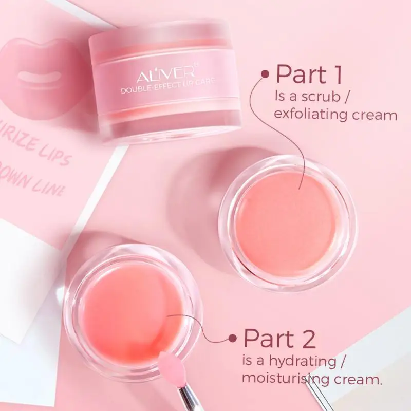 

ALIVER Lip Balm Nourishing Lip Balm Jelly Colorless Anti-Crack Moisturizing Lip Mask Pink Red Lips Protect Moisturizing Gifts