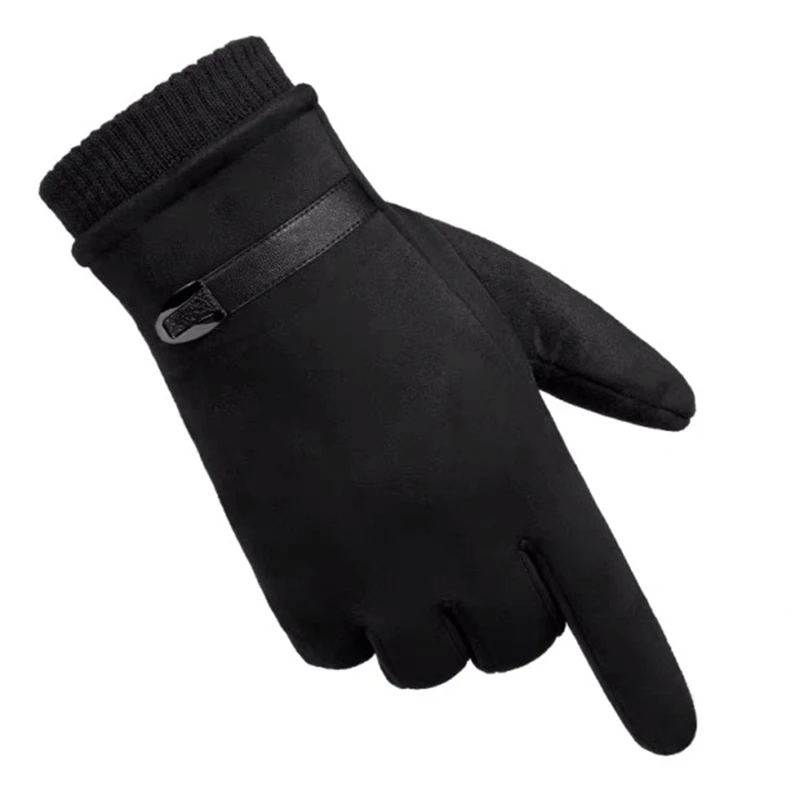 Зимние перчатки мужские ветрозащитные перчатки теплые дышащие мужские перчатки с пряжкой мужские