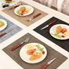 ERMAKOVA Placemats Washable PVC Table Cloth Pad Mat Tablemats Stain-Resistant Dining Disc Bowl Pad Coaster Non-slip PVC Pad ► Photo 3/6