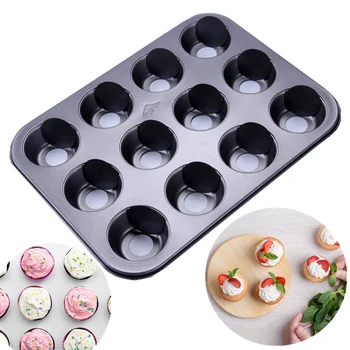 

Nonstick Mini Cheesecake Pan,12 Cup Removable Metal Round Cake& Cupcake& Muffin Oven Form Mold For Baking Bakeware Dessert Tool