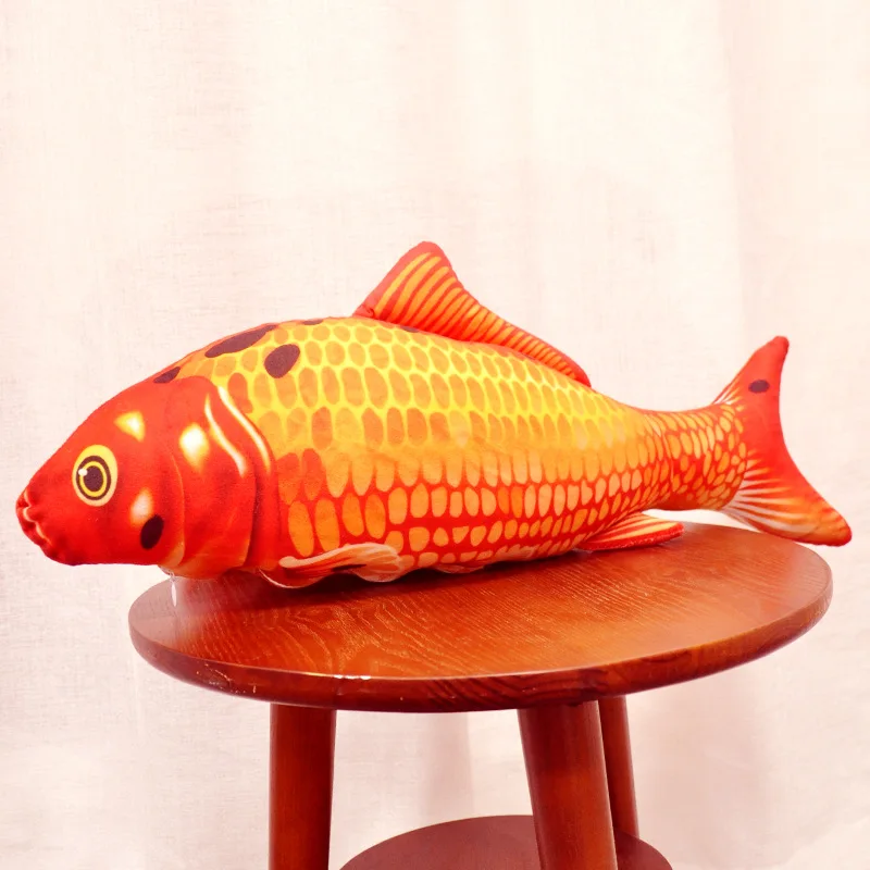 

Creative Grilled Fish Goldfish Carp Doll Plush Toys Pajama Useful Product Model Koi Pillow Cushion Gift
