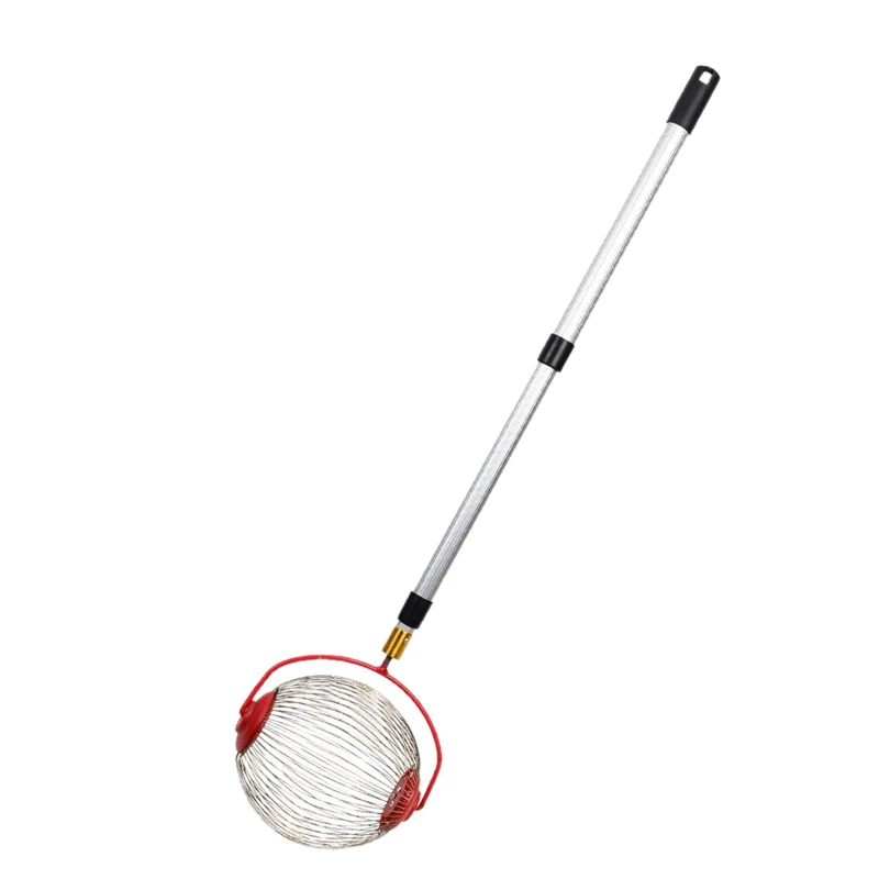 

ELEG-Rolling Nut Harvester Ball Picker Stainless Steel Adjustable Nut Gatherer Adjustable Collect Walnuts Pecans Crab Apples