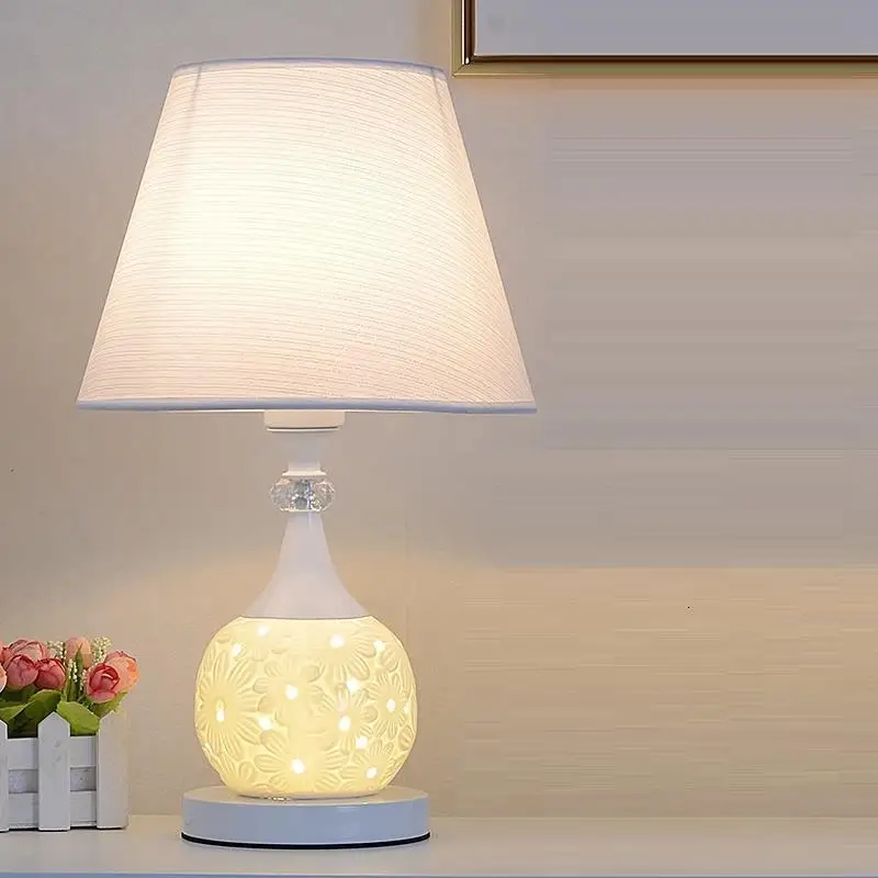 Chevet Chambre лампе Tischlampe Mariage европейский лампа для свадьбы Noche Lampara Maison деко Luminaria де меса стол прикроватный свет