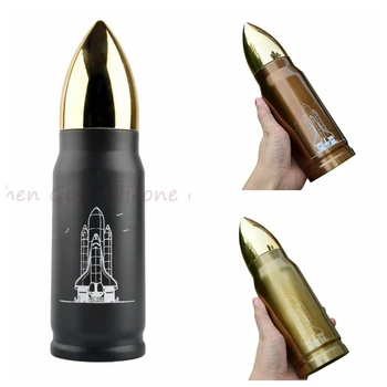 

100pcs/lot 350ml 500ml Bullet Stainless Steel Vacuum Cup Thermos Mug Hot Water Flask Insulated Bottle