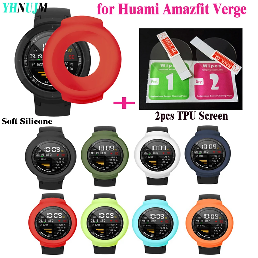 YHNUJM мягкий силиконовый защитный чехол для Xiaomi Huami Amazfit Verge smart watch | Электроника