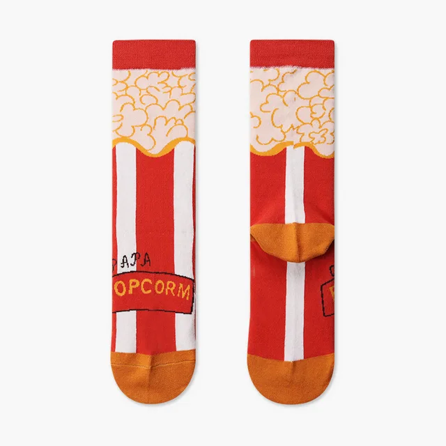 Couples Outdoor Skateboard Sox Autumn/Winter Creative Abstract Art Harajuku Hip Hop Streets Tide Sock Colorful Happy Funny Socks 6