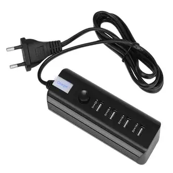 

European Union Plug And Socket 4 USB Port Charger Adapter 5A AC Wall Power Outlet Strip USB Hub Desktop Standard Plug Socket