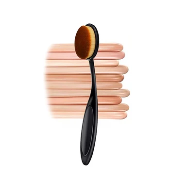 

Makeup Brushes Synthetic Hair Soft Oval Shape 360 Degree Makeup Toothbrush Foundation Brush with Handle Cosmetic Tools