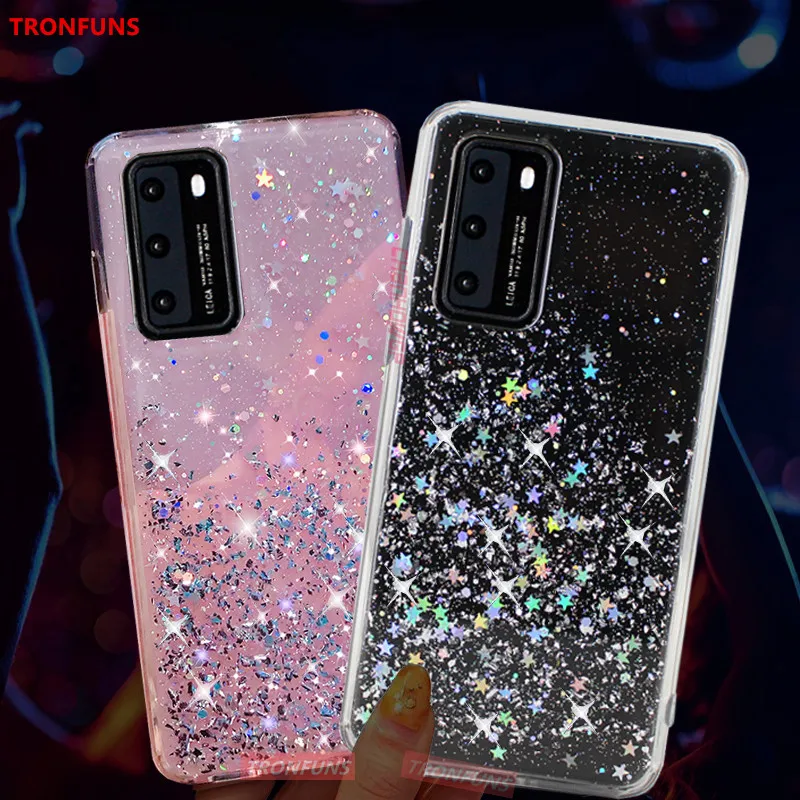 Мягкий блестящий чехол с кристаллами для Samsung Galaxy A51 A71 A70 A50 A30 A40 A20 A10 A20E A30S S20 S10 Plus