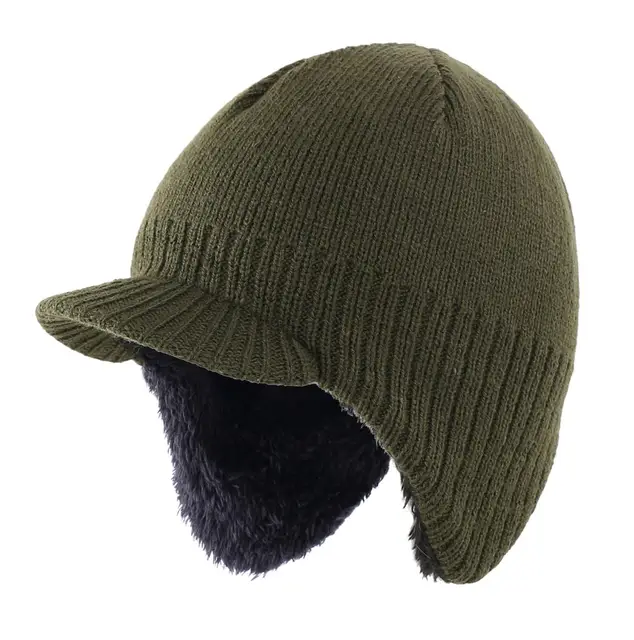 fuzzy hat with ear flaps
