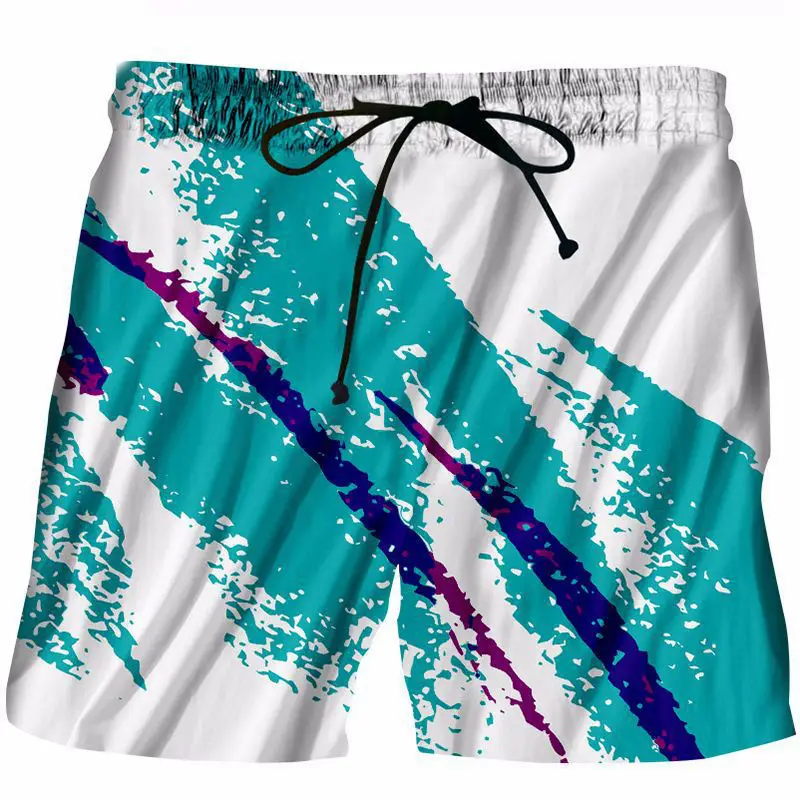 90S Джаз принтер для печати на Шорты модные 3D Повседневное доска Шорты унисекс Бермуды короткие мужские пляжные Пара отдых Шорты большой Размеры 6XL