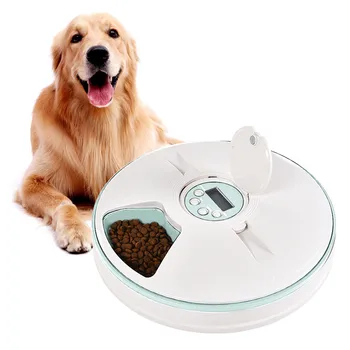 

Automatic Pet Feeder 6 Meal Trays Timing Feeder Cat Dog Electric Dry Food Dispenser Dish Feed 24 Hours Timer Pet Supplies