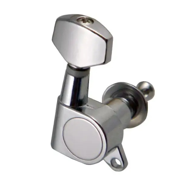 Chrome Enclosed Guitar Tuning Pegs Tuners with steel string For Acoustic Electric Guitars 6R Guitar Accessories