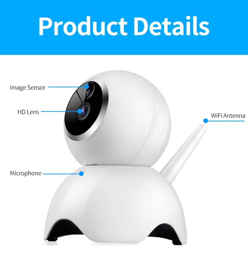 eWeLink IP Camera Smart IOT HD Camera reomotely viewing by mobile phone two-way 360 panoramic camera for home security