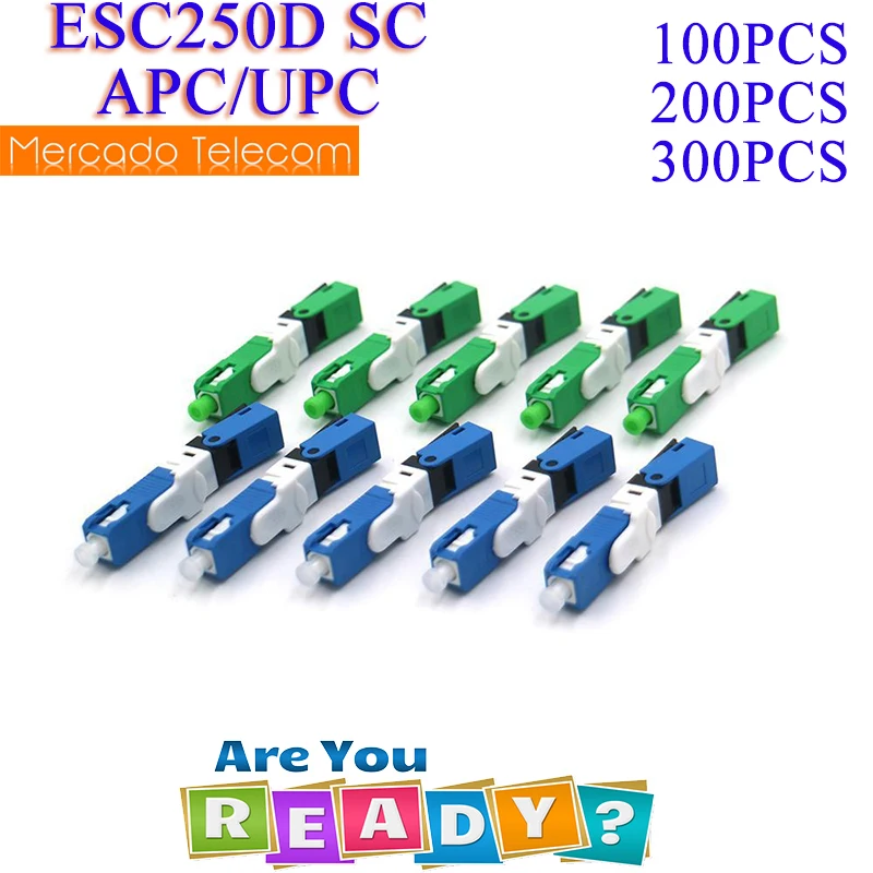 Оптовая продажа FTTH ESC250D APC UPC одномодовый волоконно-оптический разъем SC быстрая